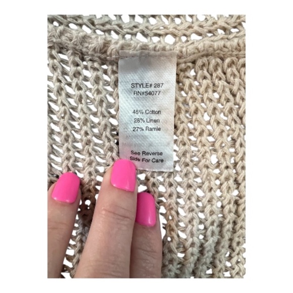 ✨ GUC CABI Women’s Teacher’s Pet Tan Open Front Cardigan Long Sleeve | Size S - Picture 8 of 9